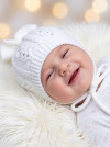 Хлопковая шапочка на выписку весна-осень фото 1 &mdash; MamaEmma.ru