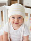 Хлопковая шапочка для новорожденных с завязками фото 8 &mdash; MamaEmma.ru