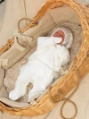 Комплект подарочный Нарядный Ажур белый, 3 предмета фото 2 &mdash; МамаЭмма