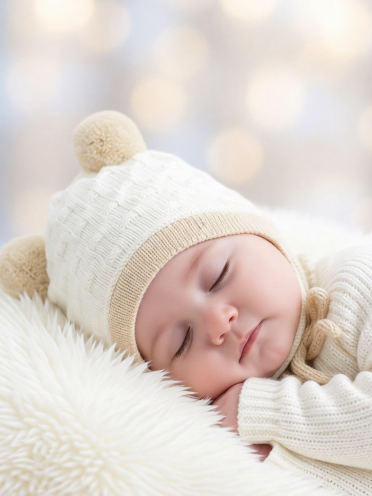 Шапочка для новорожденных Весна-Осень с подкладкой фото 1 &mdash; MamaEmma.ru