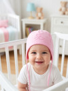 Шапочка чепчик на выписку с вышивкой для новорожденных девочек фото 6 &mdash; MamaEmma.ru