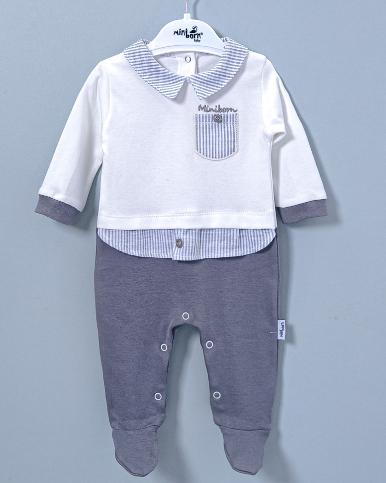 Комбинезон с декоративной рубашкой MiniBorn фото 1 &mdash; МамаЭмма