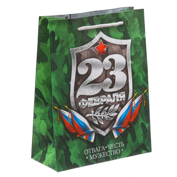 Пакет подарочный "23 февраля"  фото 1 &mdash; МамаЭмма