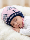 Весенняя шапочка с завязками Миалт Анфиска, с шерстью фото 7 &mdash; MamaEmma.ru