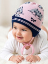 Весенняя шапочка с завязками Миалт Анфиска, с шерстью фото 4 &mdash; MamaEmma.ru