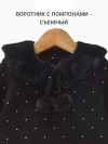 Черное платье для девочки Caramell фото 3 &mdash; MamaEmma.ru