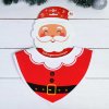 Новогодний нагрудник Санта, на кнопке фото 1 &mdash; MamaEmma.ru