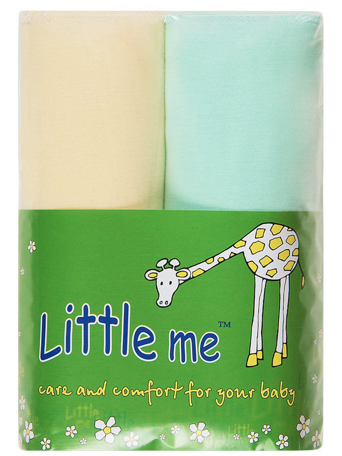 Пеленки трикотажные теплые с начесом Little Me 90x120 см, 2 штуки фото 1 &mdash; МамаЭмма