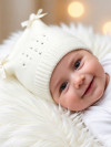 Вязаная шапочка со стразами, однослойная фото 10 &mdash; MamaEmma.ru