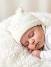 Вязаная шапочка со стразами, однослойная фото 8 &mdash; MamaEmma.ru