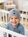 Летняя вязаная шапочка для новорожденных малышей Jamiks Alfie фото 3 &mdash; MamaEmma.ru
