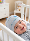 Шапочка вязаная для малышей Jamiks Bambino тонкая хлопковая фото 1 &mdash; MamaEmma.ru