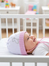 Хлопковая шапка для новорожденных Jamiks Bogna стразы фото 3 &mdash; MamaEmma.ru