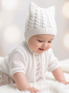 Вязаная шапочка однослойная весна-лето фото 4 &mdash; MamaEmma.ru