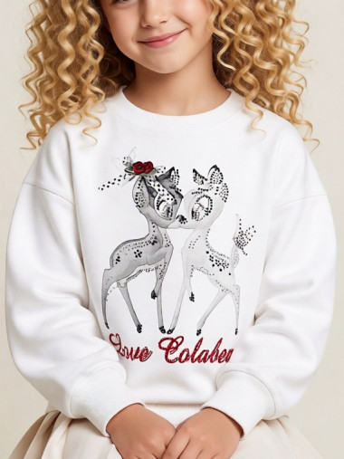 Джемпер с длинным рукавом Love Colabear экрю