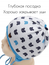 Белая шапка для малышей Мишки Jamiks фото 3 &mdash; MamaEmma.ru