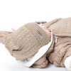 Бежевая шапка Колосок с шерстью и кашемиром фото 3 &mdash; MamaEmma.ru