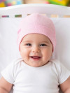 Шапочка для новорожденной девочки, ажурный хлопок фото 1 &mdash; MamaEmma.ru