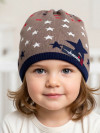 Шапка для мальчика, Aviator Mialt с шевроном фото 2 &mdash; MamaEmma.ru