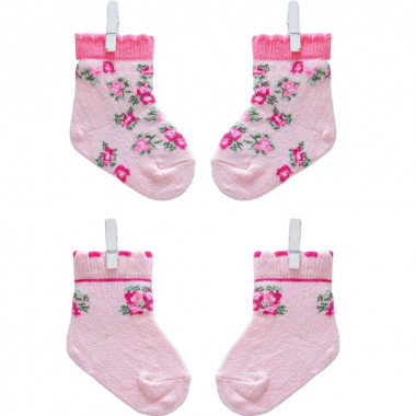Носочки для девочки бесшовные Caramell Rose 2 пары