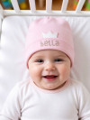 Шапка с отворотом Broel Bella розовая фото 3 &mdash; MamaEmma.ru